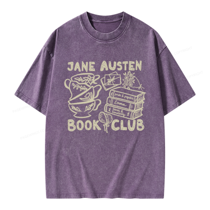 Pagewings Romance Book Club Unisex Washed T-shirt