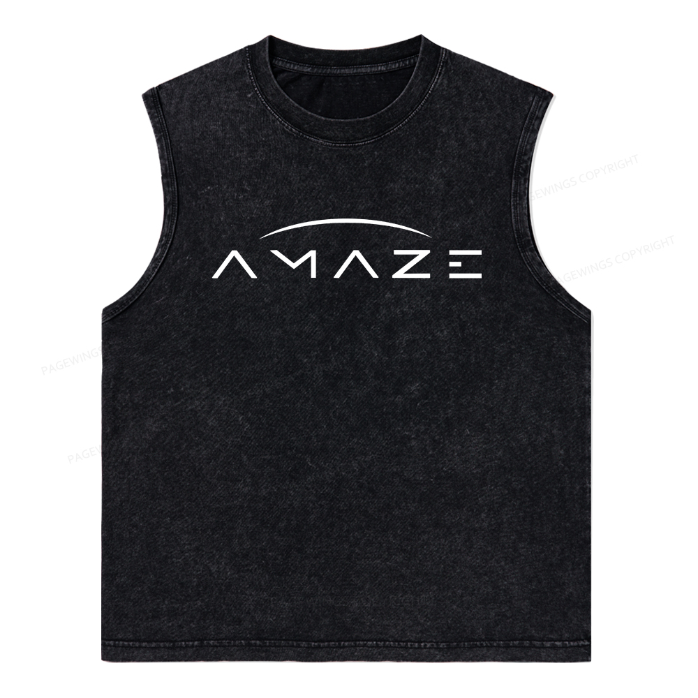 Pagewings Amaze Unisex Washed Tank Top