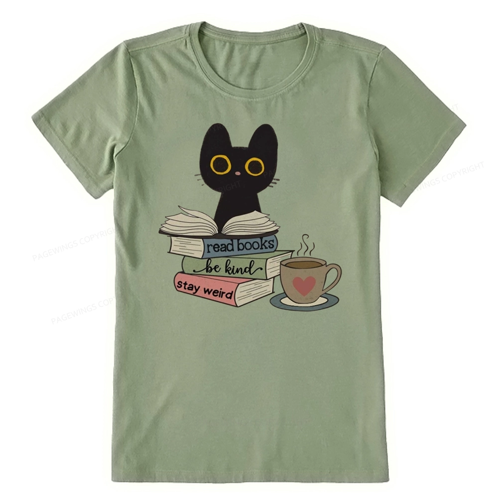Pagewings Read Books Be Kind Stay Weird Unisex Classic T-shirt