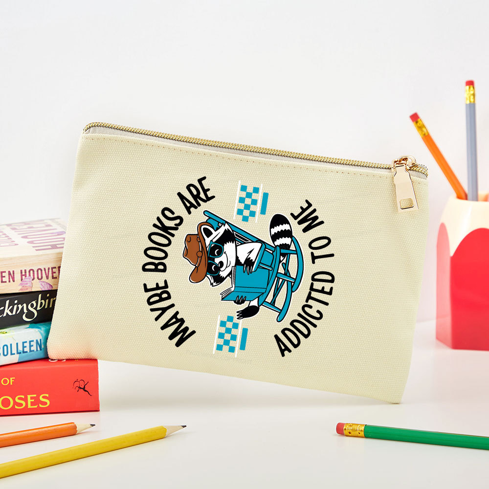Pagewing Books Are Addicted To Me Pouch