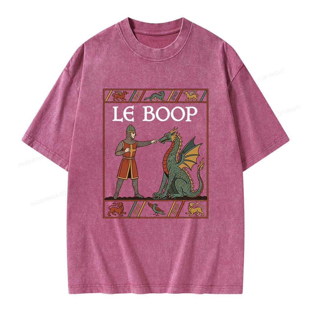 Pagewings Le Boop Unisex Washed T-shirt