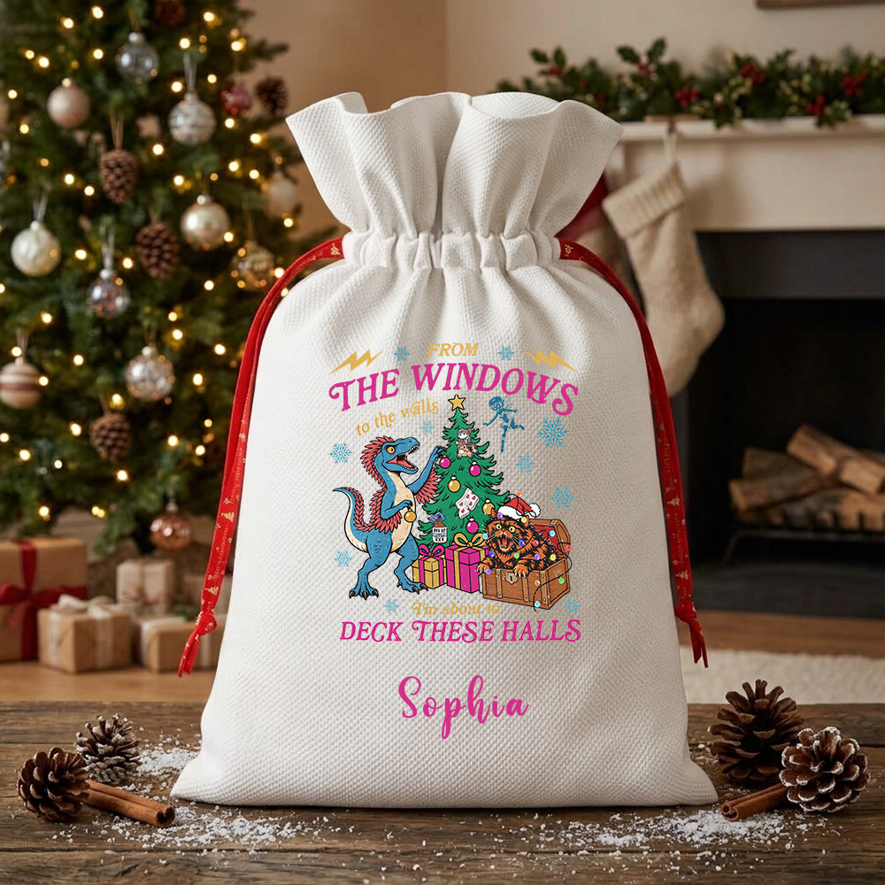 Pagewings Personalized From The Windows To The Wall Christmas Santa Sack