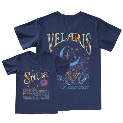 Pagewings Velaris City Of Starlight ACOTAR Two-Sided V-neck T-shirt