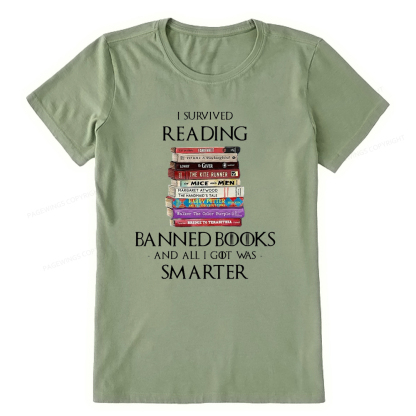 Pagewings I Survived Reading Banned Books Unisex Classic T-shirt