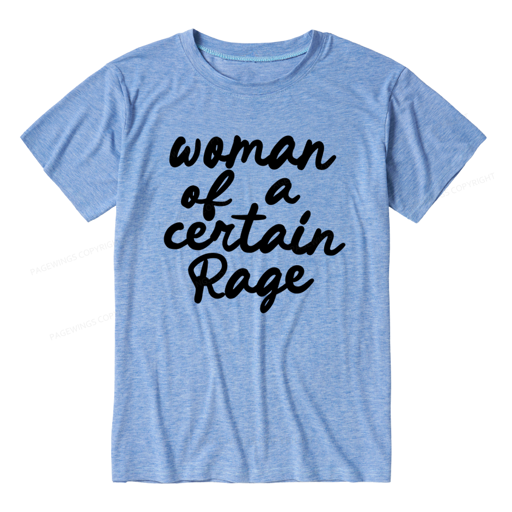 Pagewings Woman of a Certain Rage Unisex Heather T-Shirt