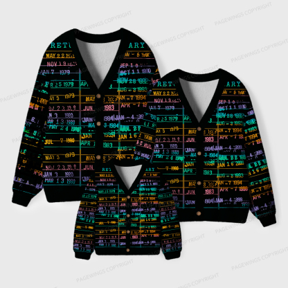 Pagewings Library Card Unisex Ugly Cardigan Sweaters