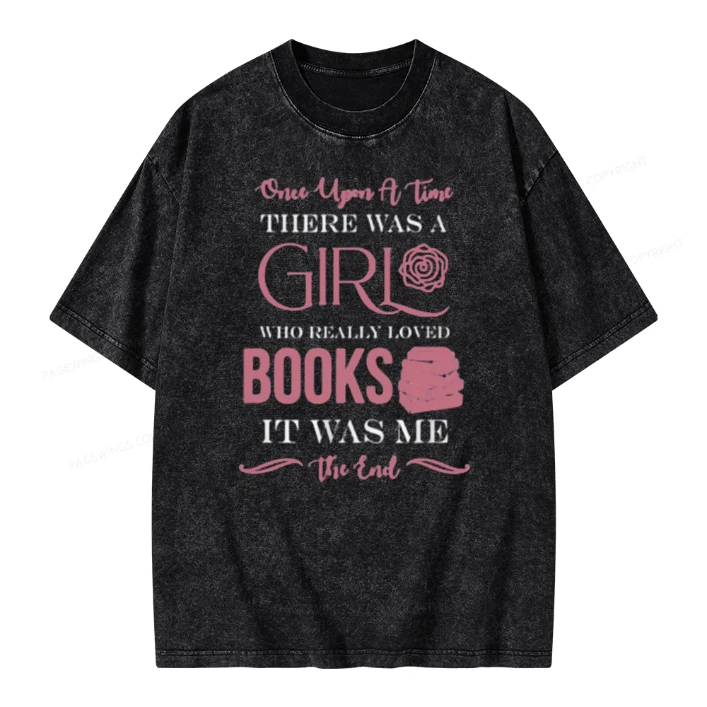 Pagewing Audiobooks Just Buy Me Books & Tell Me I'm Pretty Unisex Washed T-shirt