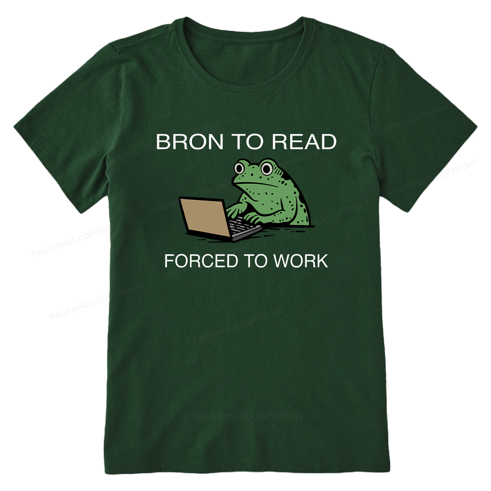 Pagewings Born to Read Forced to Work Unisex Classic T-shirt