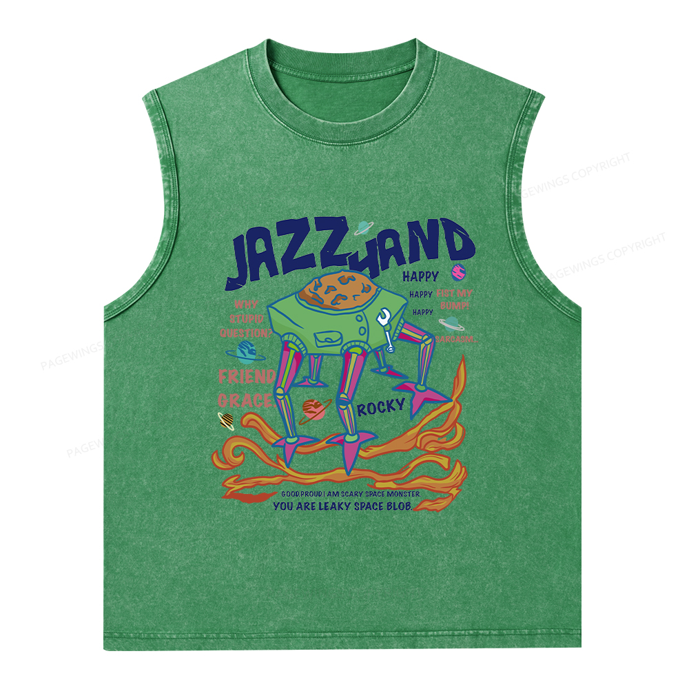 Pagewings Sci-Fi Book Lover Unisex Washed Tank Top