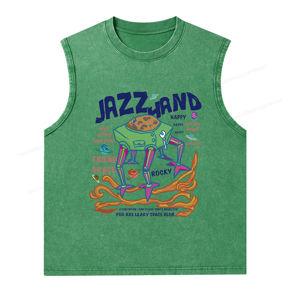 Pagewings Sci-Fi Book Lover Unisex Washed Tank Top