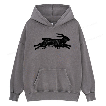Pagewings Fiver Was Right Unisex Washed Hoodie