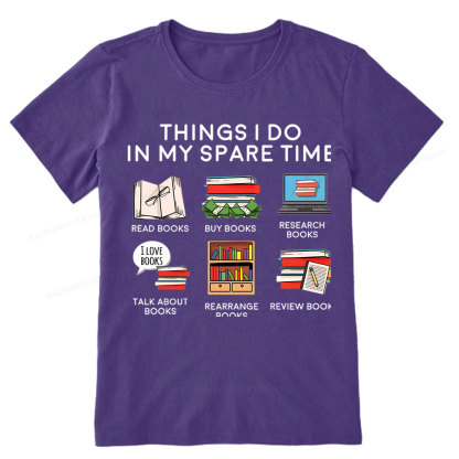 Pagewings Books Reading In My Spare Time Unisex Classic T-shirt