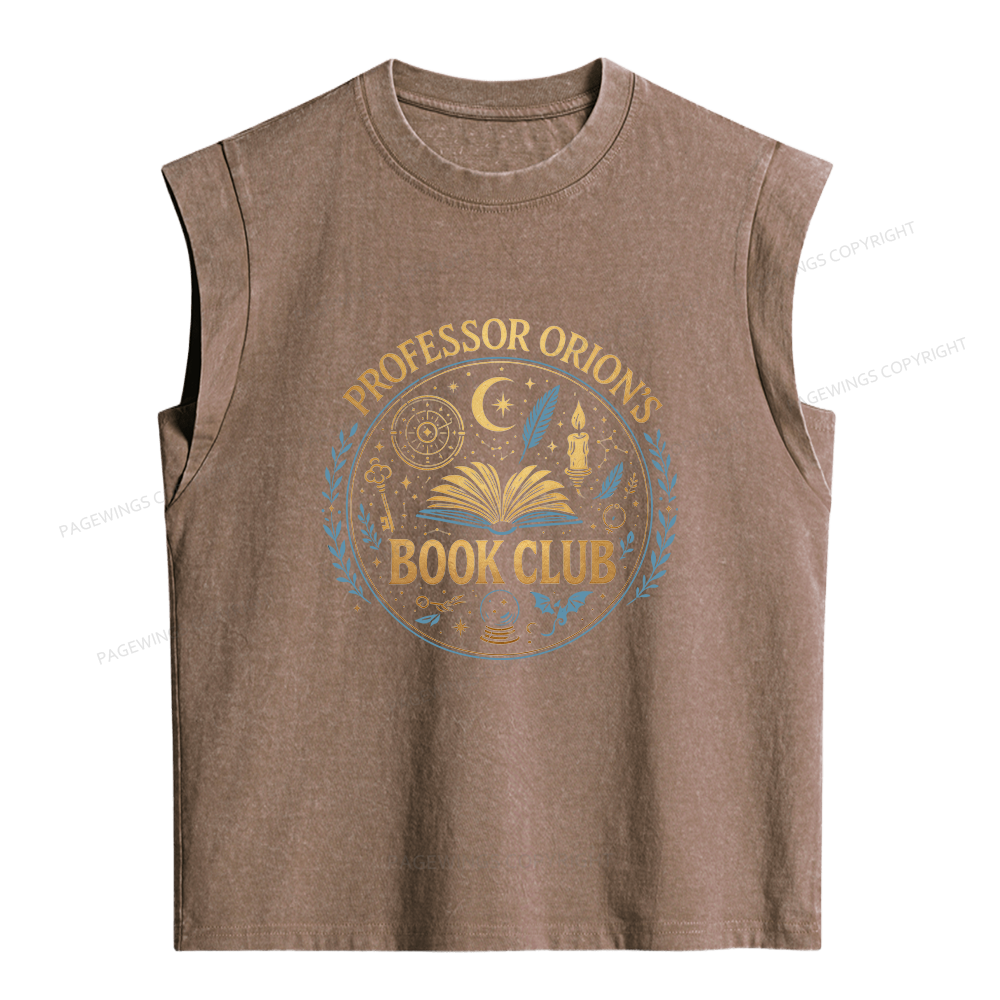Pagewings Book Club Women's Washed Tank Top