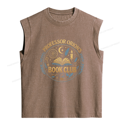 Pagewings Book Club Women's Washed Tank Top