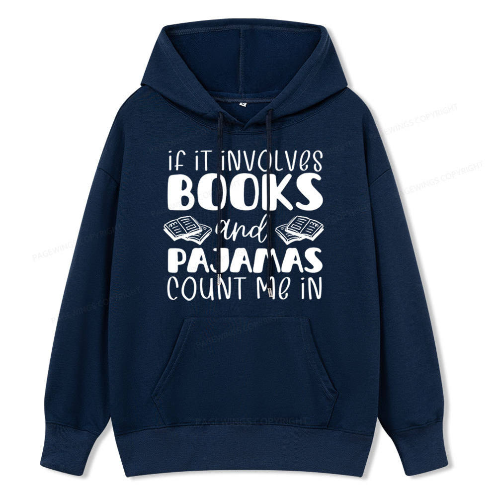 Pagewings Books And Pajamas Unisex Classic Hoodie