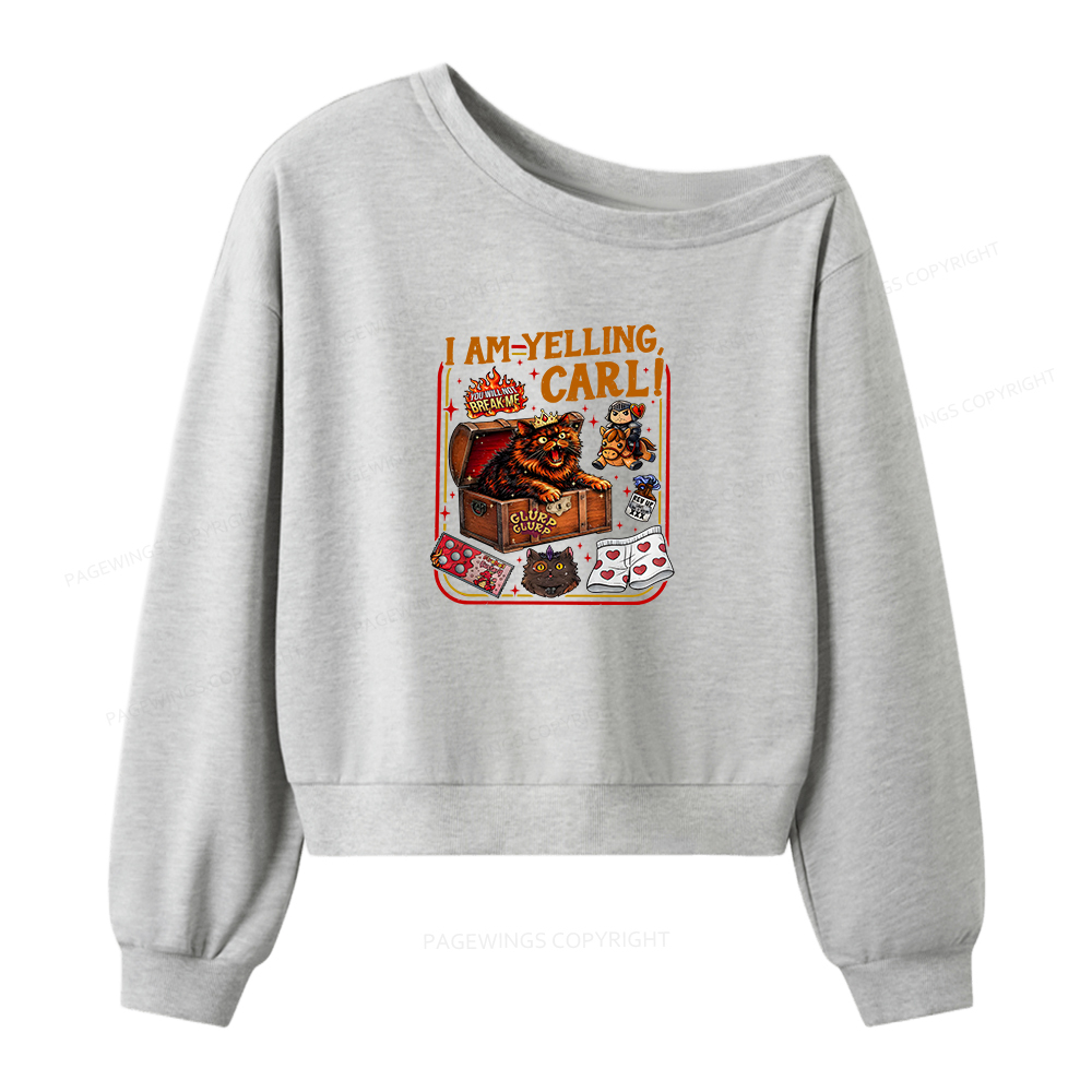 Pagewings Fantasy Book Reader Women Off Shoulder Sweatshirt