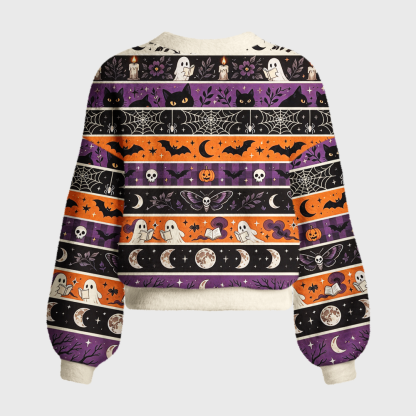 Pagewings Ghosts Love Reading Women's Cardigan Sweater