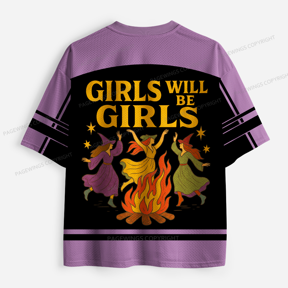 Pagewings Girls Will Be Girls Unisex Mesh Jersey