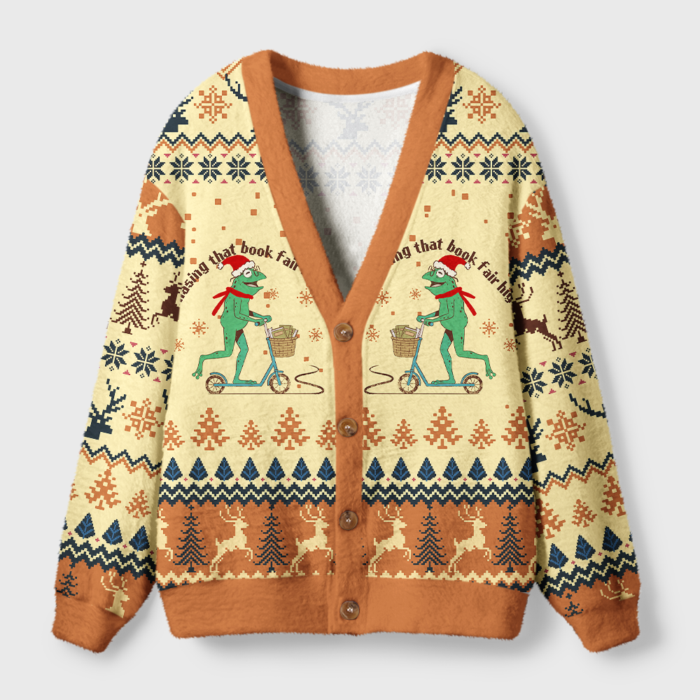 Pagewings Don’t Look For Logic In Breaking That Book Light Knit Unisex Cardigan Sweaters