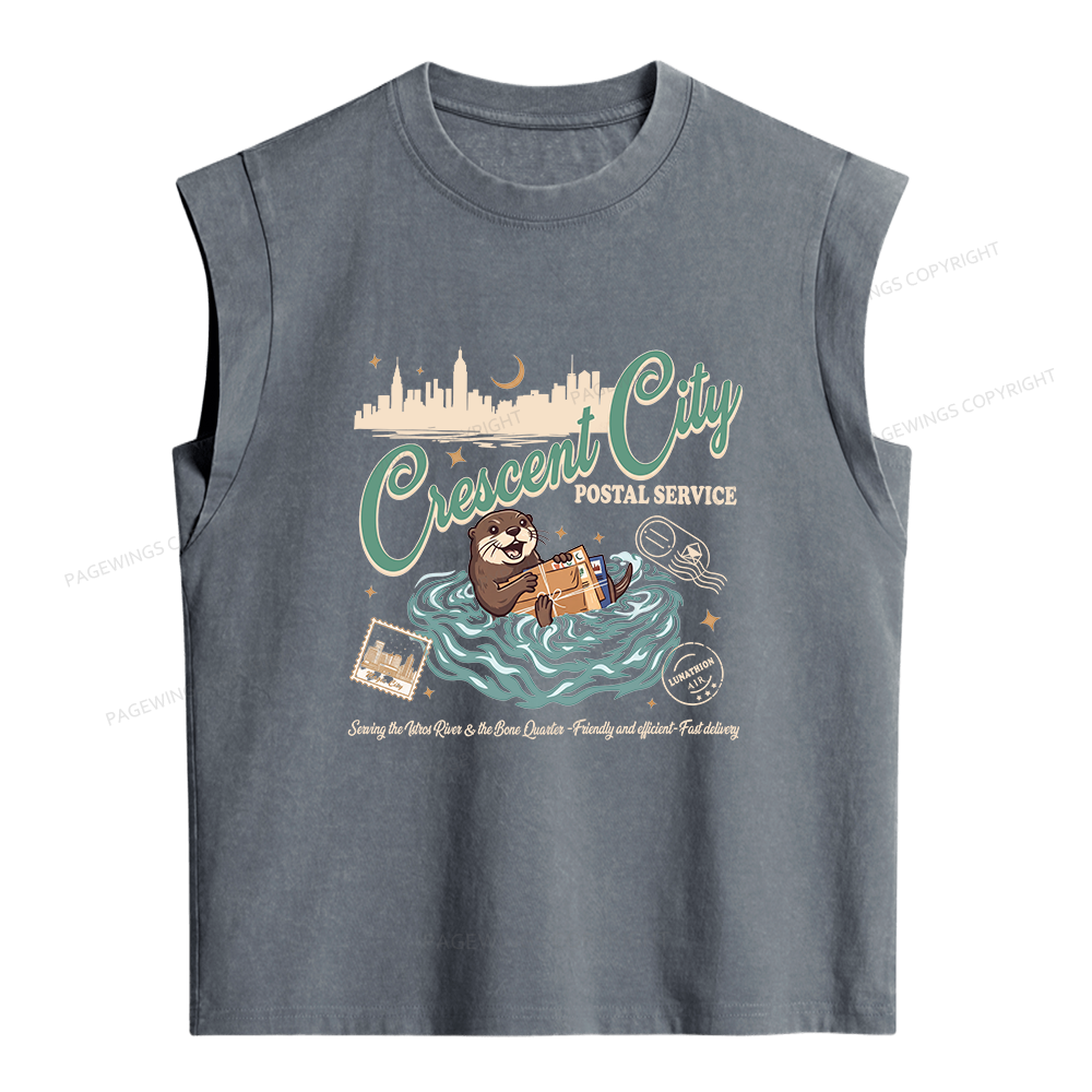 Pagewings Fantasy Book Lover Women's Washed Tank Top