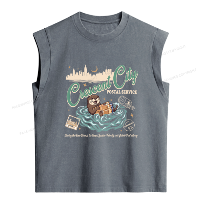 Pagewings Fantasy Book Lover Women's Washed Tank Top