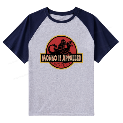 Pagewings Reading Sci‑Fi Raptor Lovers Raglan T-shirt