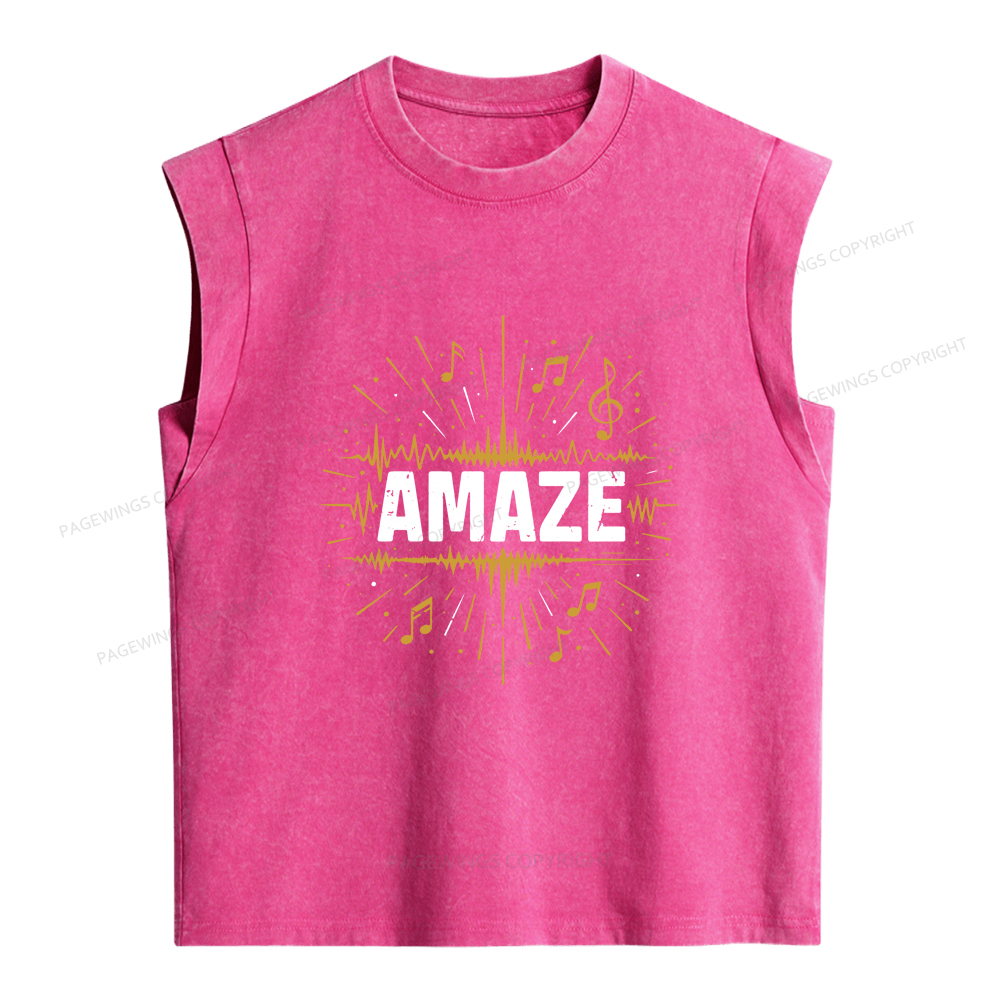 Pagewings Amaze Women's Washed Tank Top