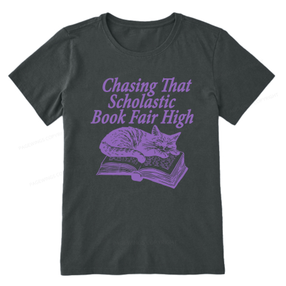 Pagewings Chasing That Scholastic Book Fair High Unisex Classic T-shirt