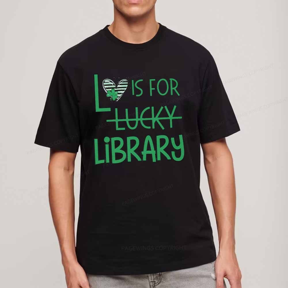 Pagewings St Patricks Day Librarian Tshirt Unisex Classic T-shirt