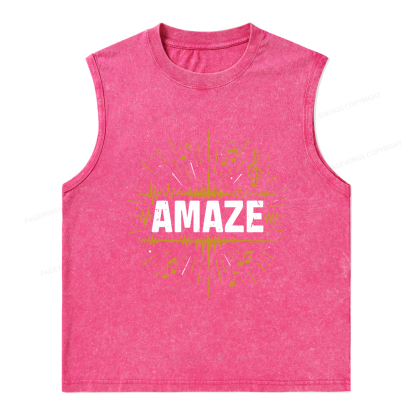 Pagewings Amaze Unisex Washed Tank Top