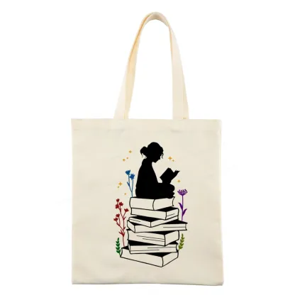 Pagewings Girl Reading Tote Bag