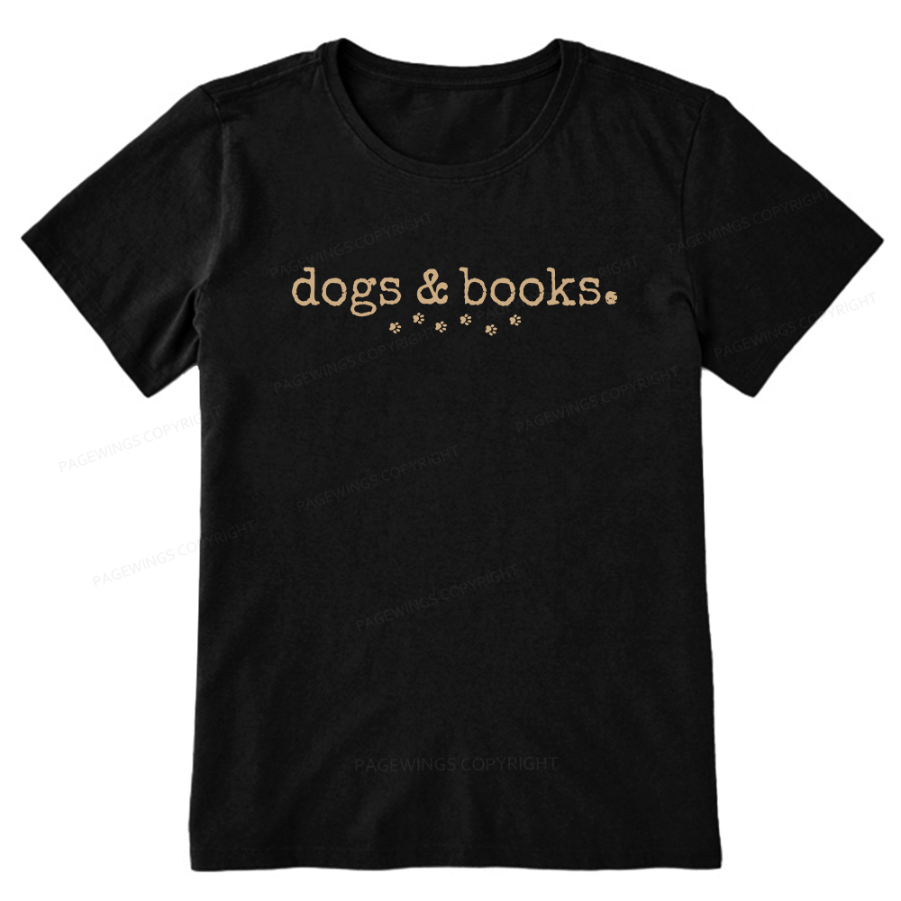 Pagewings Dogs & Books Unisex Classic T-shirt