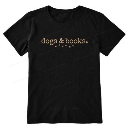 Pagewings Dogs & Books Unisex Classic T-shirt