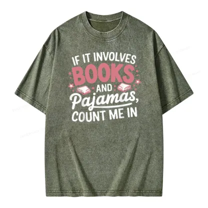 Pagewing  Lover Funny Book Reading Unisex Washed T-shirt