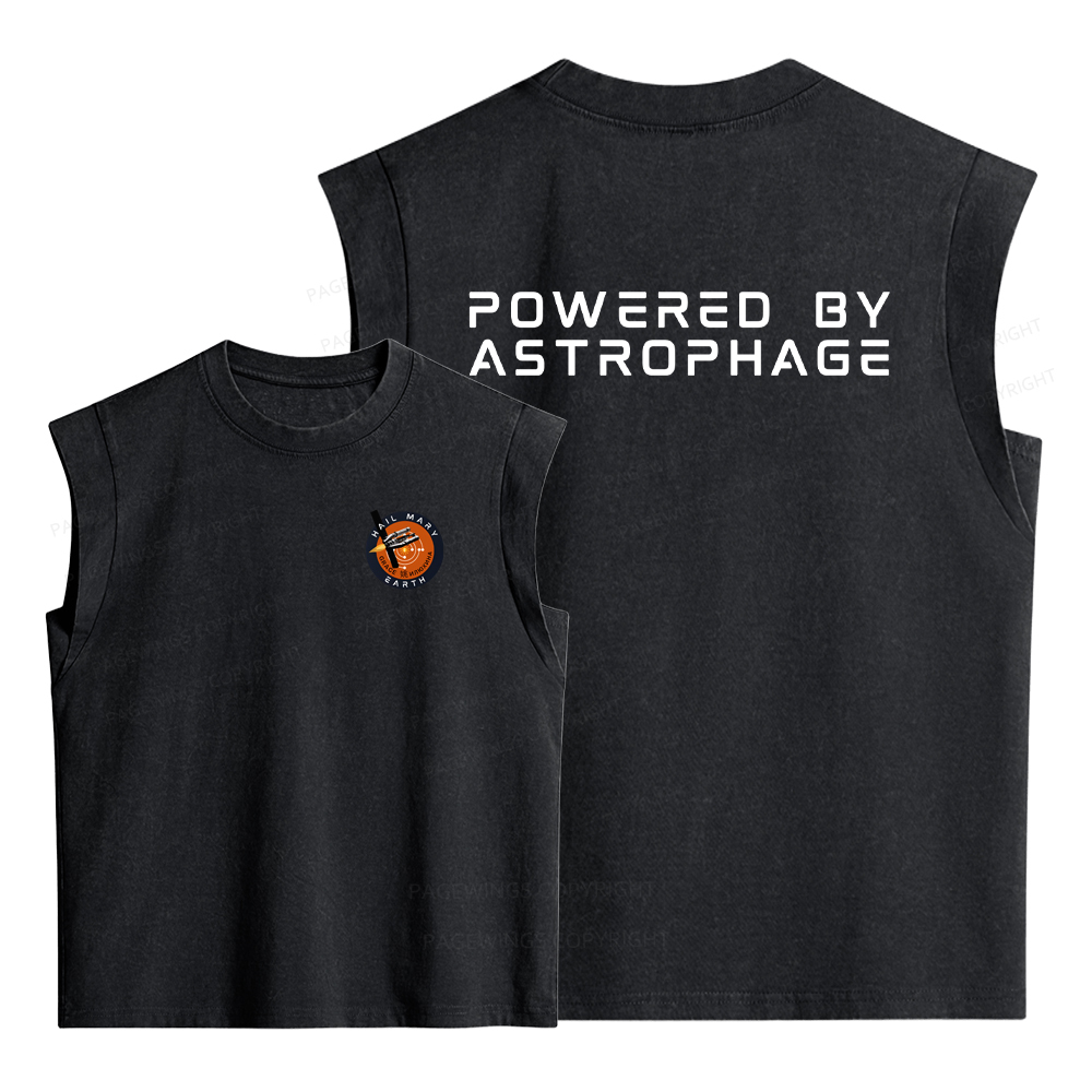 Pagewings Powered By Astrophage Women's Washed Tank Top