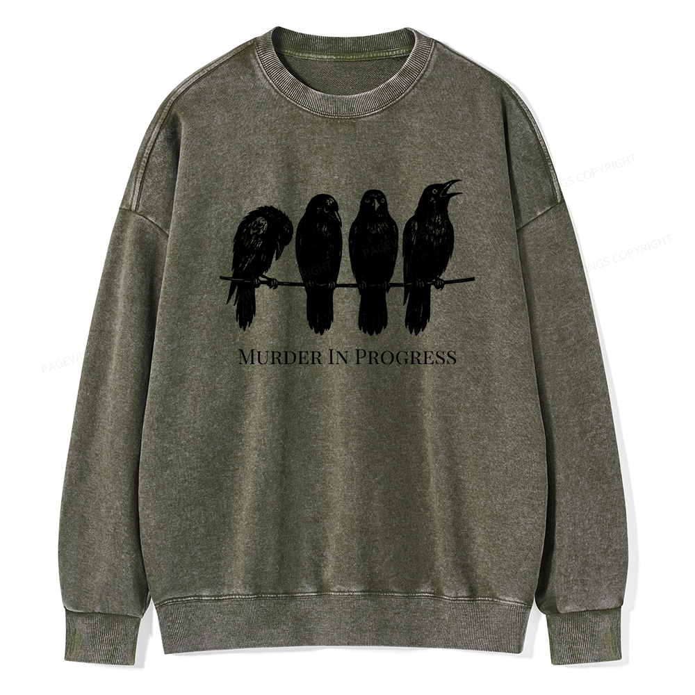 Pagewings The Matriarchy Would Never Unisex Washed Sweatshirt