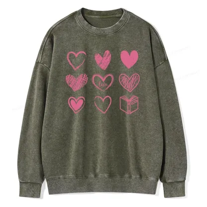 Pagewings To Love And Learn How To Be Loved Unisex Washed Sweatshirt