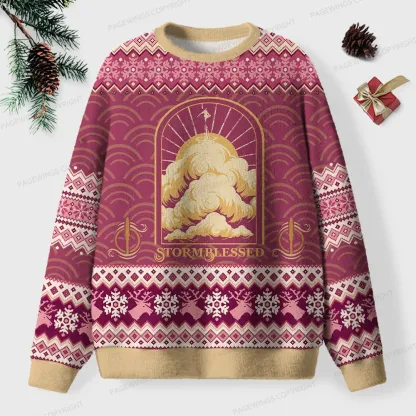 Pagewings Stormblessed Unisex Ugly Knit Sweatshirt