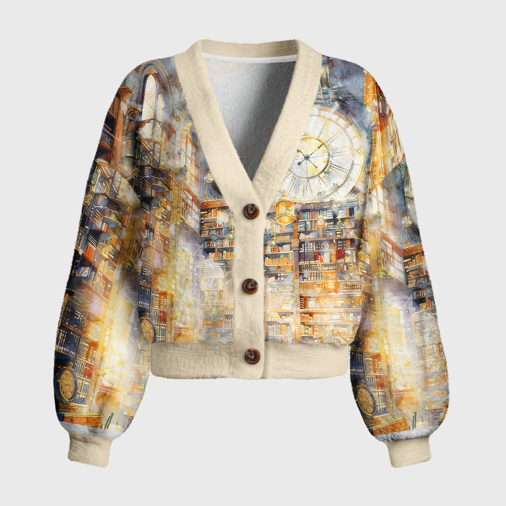 Pagewings Bookish Vibe Women's Cardigan Sweater