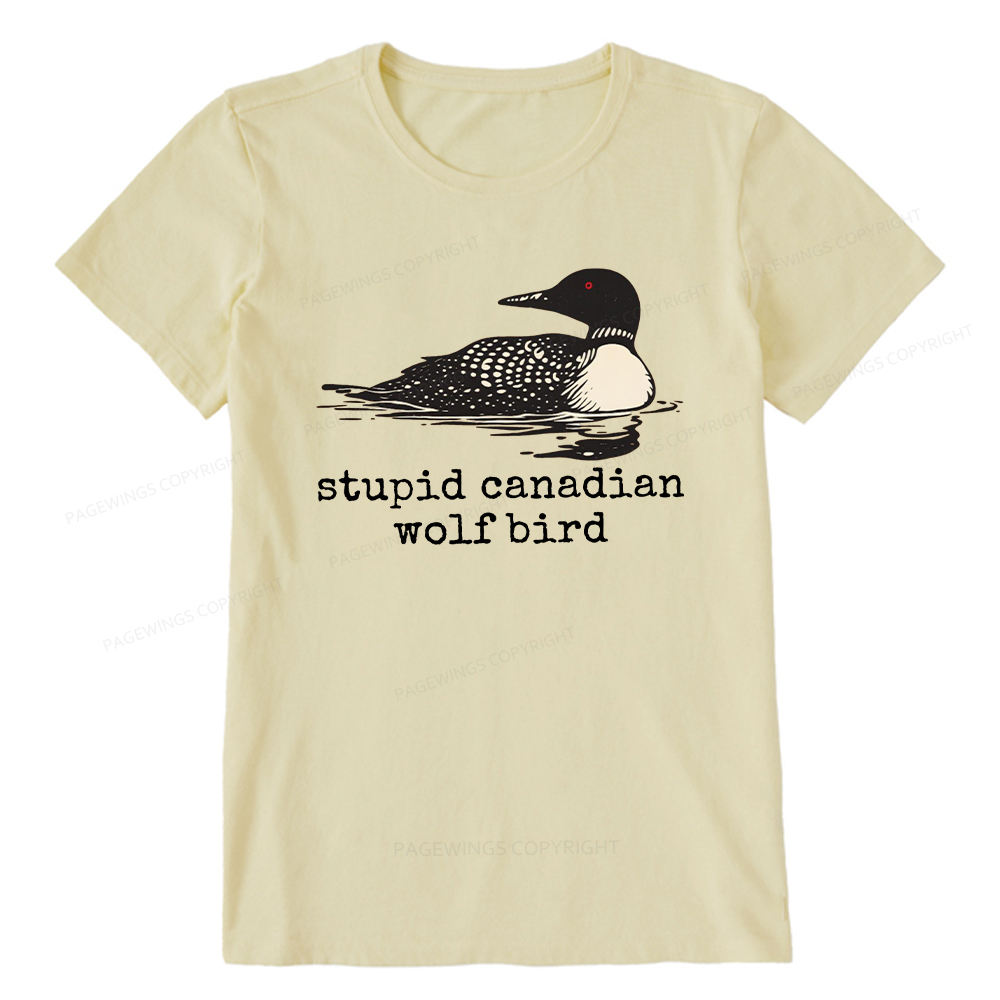 Pagewings Stupid Canadian Wolf Bird Unisex Classic T-shirt