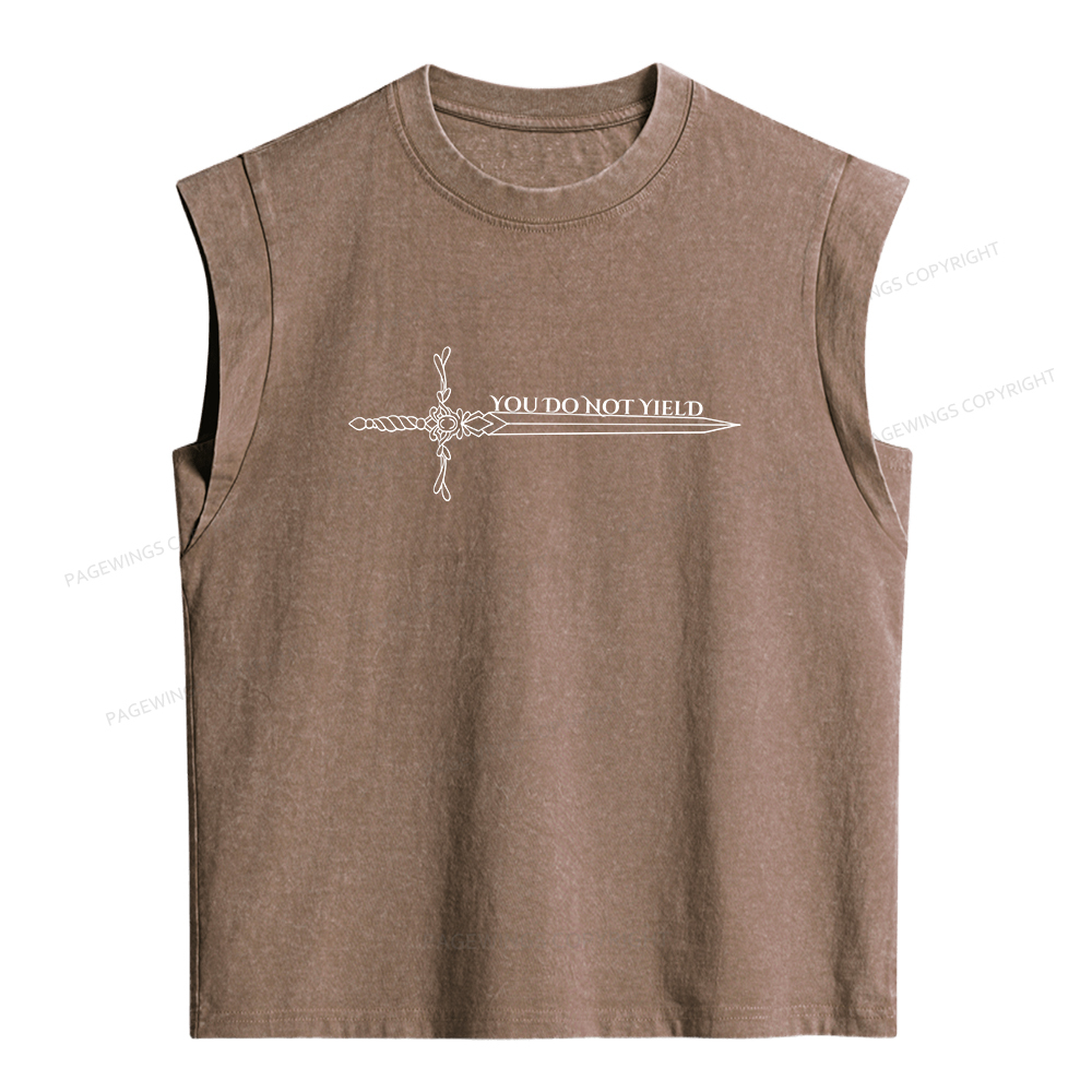 Pagewings You Do Not Yield Women's Washed Tank Top