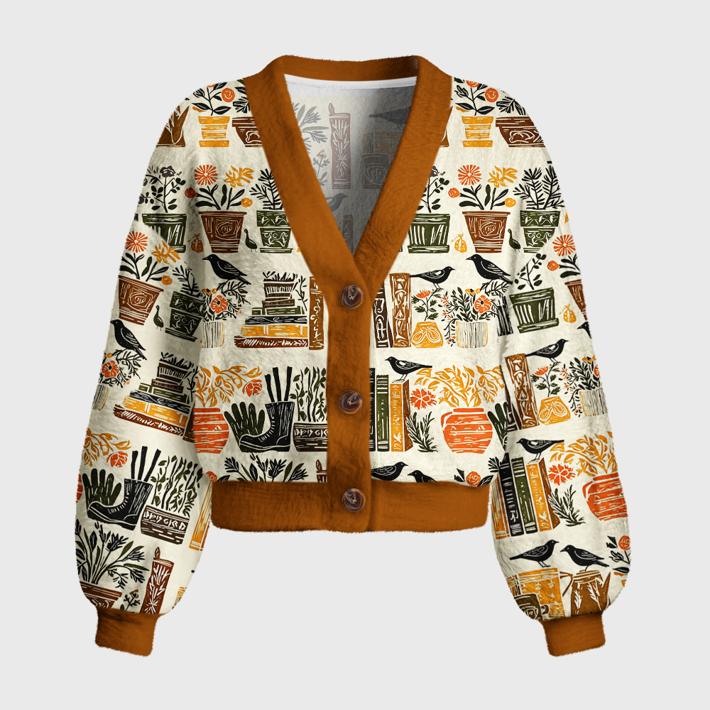 Pagewings Bookish Vibe Women's Cardigan Sweater