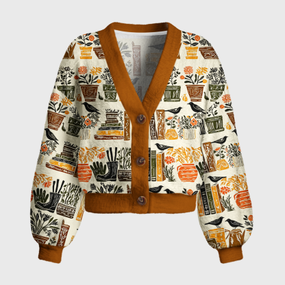Pagewings Bookish Vibe Women's Cardigan Sweater