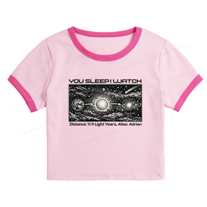 Pagewings Sci-Fi Lover Baby Tee Cropped Ringer T-Shirt