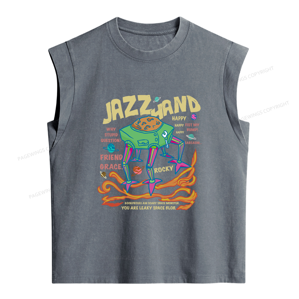 Pagewings Sci-Fi Book Lover Women's Washed Tank Top