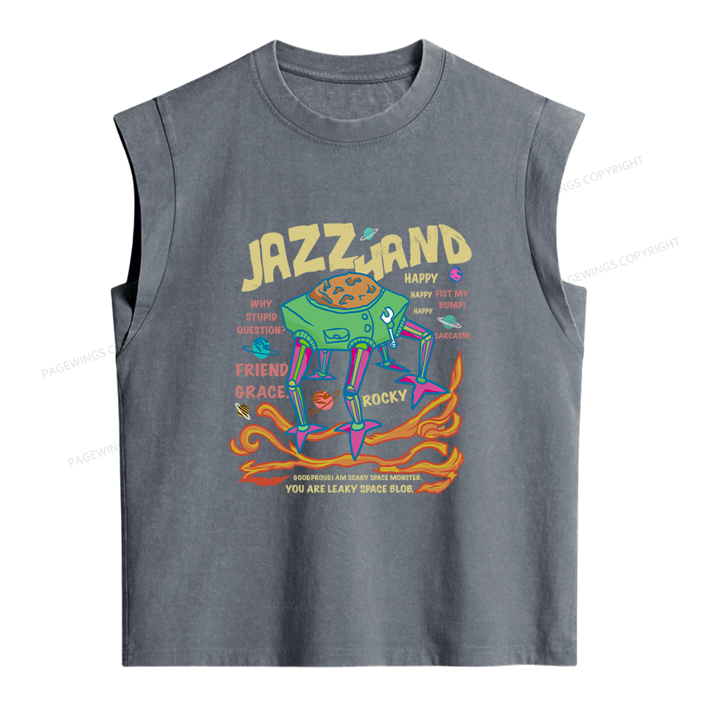 Pagewings Sci-Fi Book Lover Women's Washed Tank Top