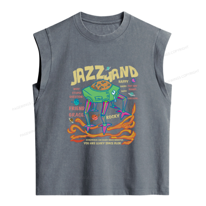 Pagewings Sci-Fi Book Lover Women's Washed Tank Top