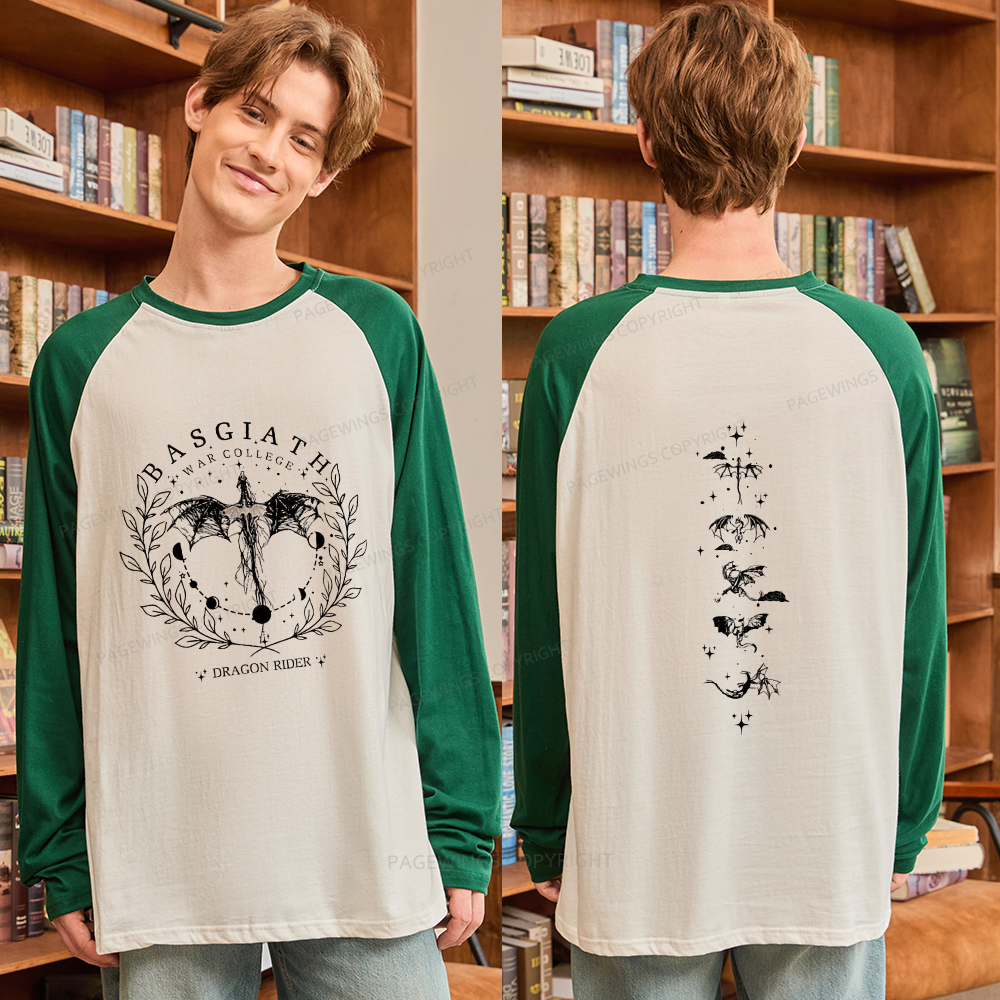 Pagewings Fantasy Team 2-Sided Long Sleeve Raglan T-shirt