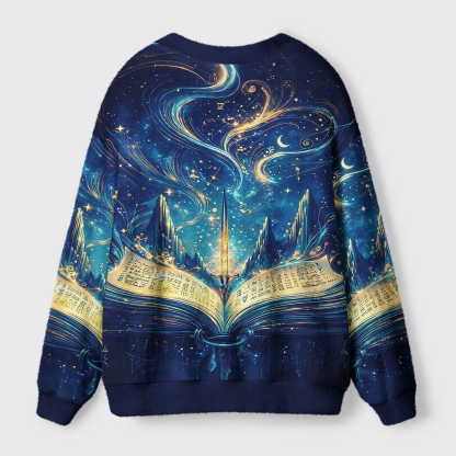 Pagewings Fantasy Bookish Light Knit Unisex Cardigan Sweaters
