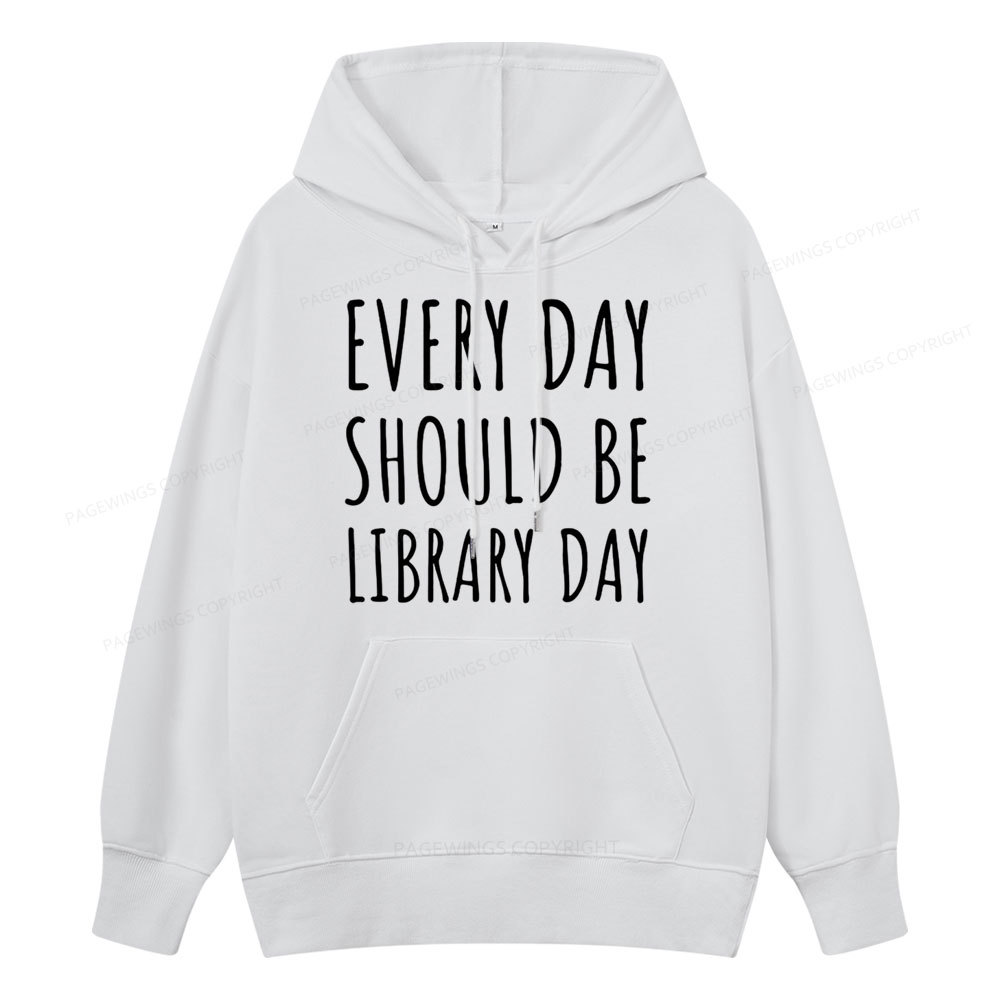 Pagewings Library Day Media Specialist Unisex Classic Hoodie